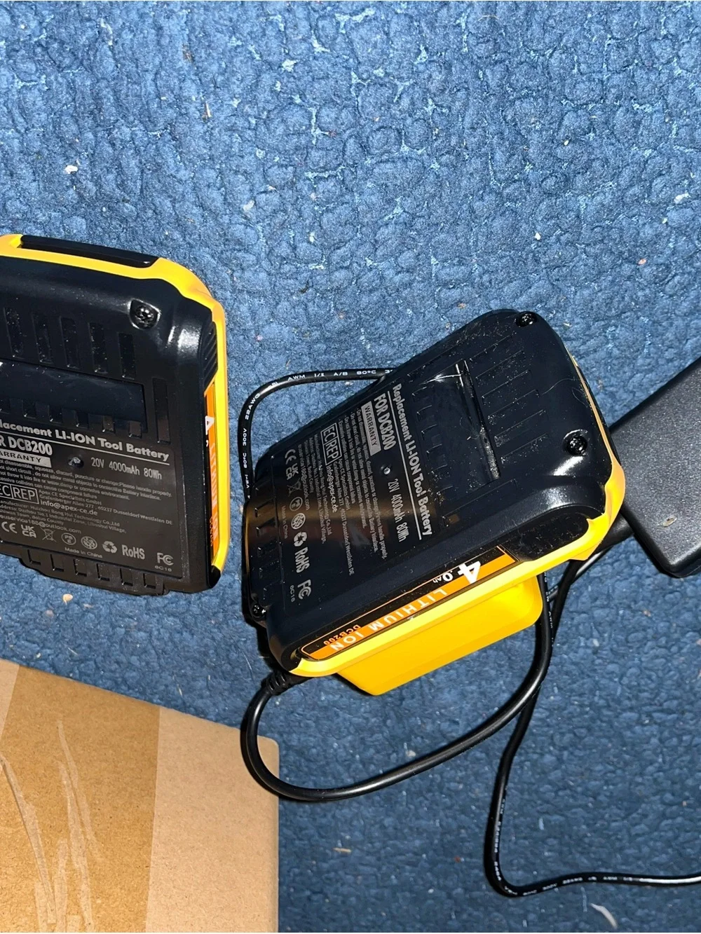 20V Yellow Lithium-Ion 4.0Ah Replacement Battery Pack - fits Dewalt 20V Max